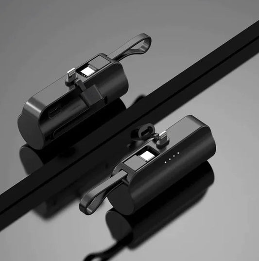 5000mAh Portable Charger with Built-In Cable